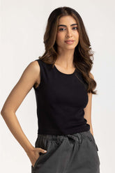 Plain Knit Sleeveless Top WM-KTP-WS24-016